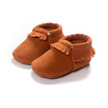 Load image into Gallery viewer, Adorable Suede Fringe Baby Boots