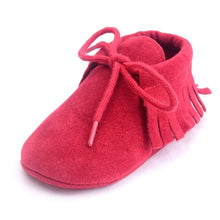 Load image into Gallery viewer, Adorable Suede Fringe Baby Boots