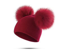 Load image into Gallery viewer, Adorable Warm Wooly Pom Pom Hat
