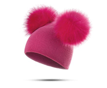 Load image into Gallery viewer, Adorable Warm Wooly Pom Pom Hat
